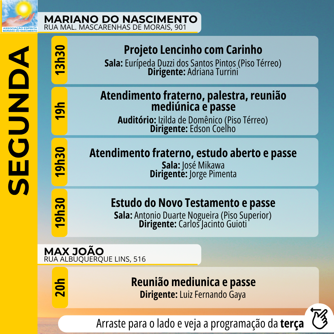 Programação Segunda