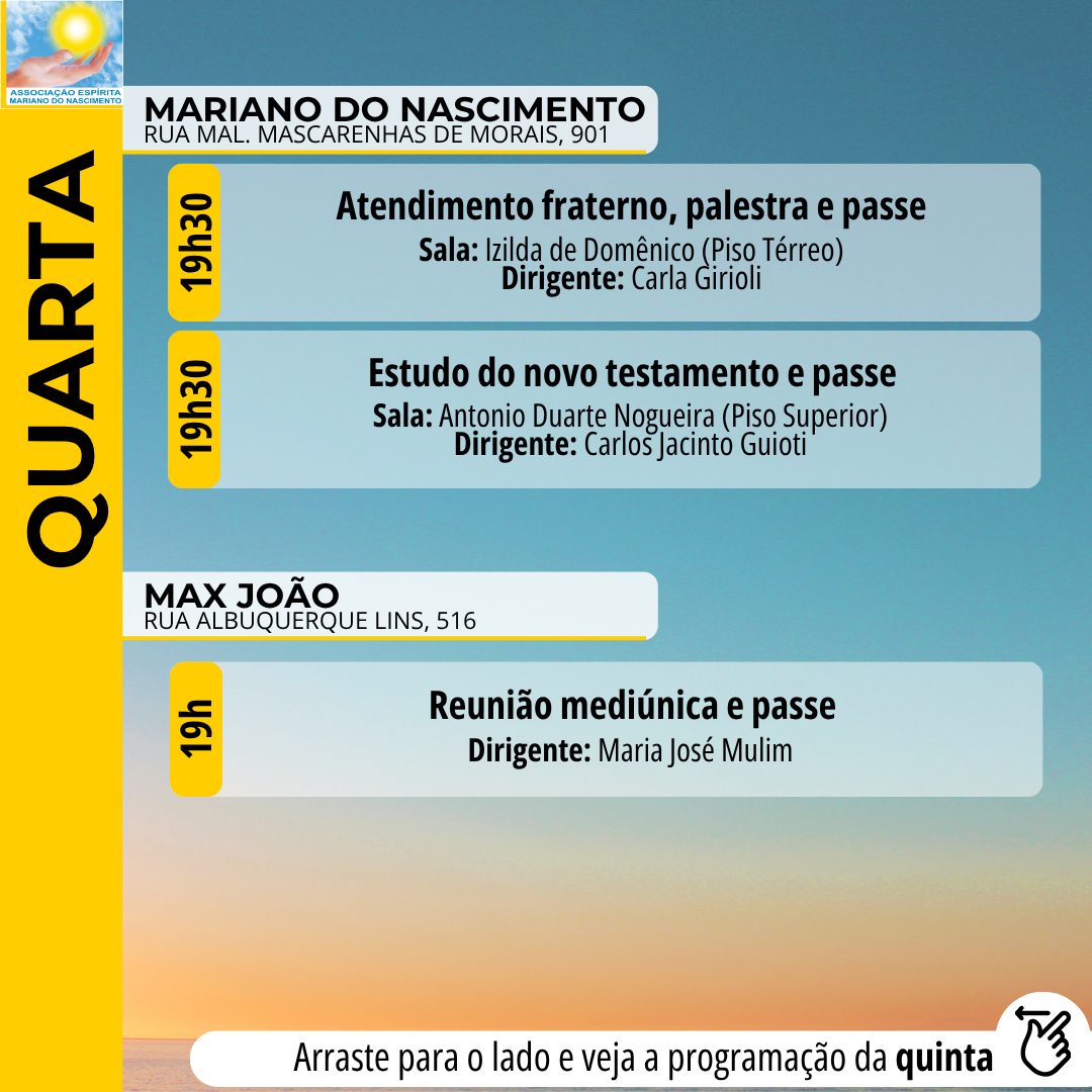 Programação Quarta
