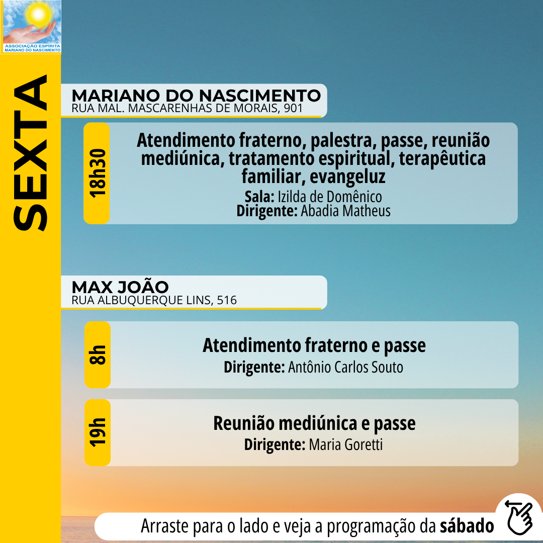 Programação Sexta